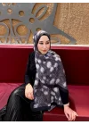 Kadın Kahverengi Ceylan Desenli Pamuklu Soft Dokulu Mevsimlik Tesettür Şal