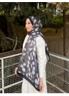 Kadın Kahverengi Ceylan Desenli Pamuklu Soft Dokulu Mevsimlik Tesettür Şal