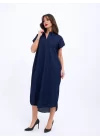 7348 KOT ELBİSE-MAVİ