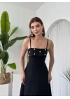 Acco Taş Detaylı Elbise