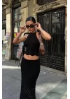Adela Kroşe Etek Takım 9504-01