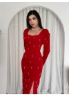 Akit İnci Detaylı Elbise