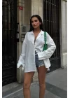 Alina Kol Cut Out Keten Gömlek 3252-08