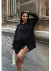 Alina Kol Cut Out Keten Gömlek 3252-08