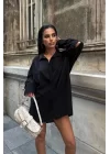 Alina Kol Cut Out Keten Gömlek 3252-08