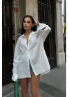 Alina Kol Cut Out Keten Gömlek 3252-08