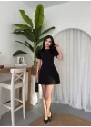 Alka İncili Fiyonk Detay Elbise