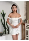 Alyosa Çiçek Detaylı Elbise