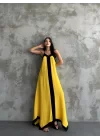 Askılı Maxi Boy Elbise