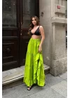 Audrey Fıfrlı Yırtmaç Detay Etek 4037