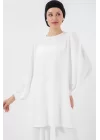 Ayrobin Tunik Pantolon Alt Üst Takım 6712 - Beyaz
