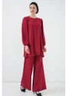 Ayrobin Tunik Pantolon Alt Üst Takım 6712 - Bordo