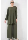 Ayrobin Tunik Pantolon Alt Üst Takım 6712 - Haki