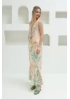 Bağcıklı Bluzlu Etek Takım - Kırmızı
