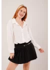 Basic Oversize Beyaz Gömlek