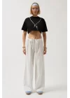 Baskılı Crop T-Shirt