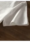 Baskılı Oversize Bisiklet Yaka T-shirt - Beyaz