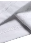Baskılı Oversize Bisiklet Yaka T-shirt - Beyaz
