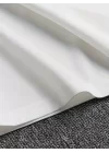 Baskılı Oversize Bisiklet Yaka T-shirt - Beyaz