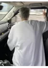 Baskılı Oversize Bisiklet Yaka T-shirt - Beyaz