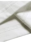 Baskılı Oversize Bisiklet Yaka T-shirt - Beyaz
