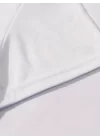 Baskılı Oversize Bisiklet Yaka T-shirt - Beyaz