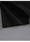 Baskılı Oversize Bisiklet Yaka T-shirt - Siyah