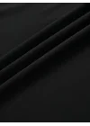 Baskılı Oversize Bisiklet Yaka T-shirt - Siyah