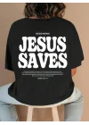 Baskılı T-shirt - Siyah