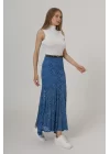 Bel Lastikli Dantel Etek - Krem