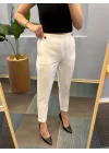 Bel Lasti̇kli̇ Düğmeli̇ Pantolon