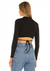 Belden Bağlamalı Crop Top