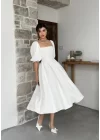 Benjamin Çan Etekli Midi Boy Elbise