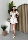 Beyaz Mini Elbise