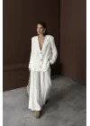 Beyaz Oversize Müslin Takım