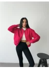 BOMBER MONT CYRUS KUMAŞ - Fuşya