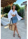 Cecile Denim Mini Etek 4015-17