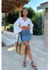 Cecile Denim Mini Etek 4015-17