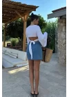 Cecile Denim Mini Etek 4015-17