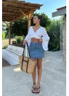 Cecile Denim Mini Etek 4015-17