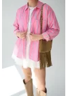 Cepli Gömlek - Pembe-Mavi