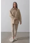 Çizgili Tek Cep Gömlek - Sarı