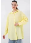 Çizgili Uzun Gömlek Tunik 5963 - Sarı