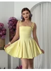 Clara Askılı Mini Elbise