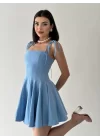Clara Askılı Mini Elbise