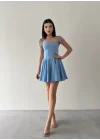 Clara Askılı Mini Elbise