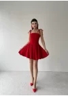 Clara Askılı Mini Elbise