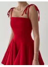 Clara Askılı Mini Elbise