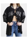 Complex Kolej Oversize T-shirt - Siyah