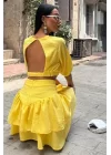 6948 ELBİSE-MAVİ BEYAZ ÇİZGİLİ